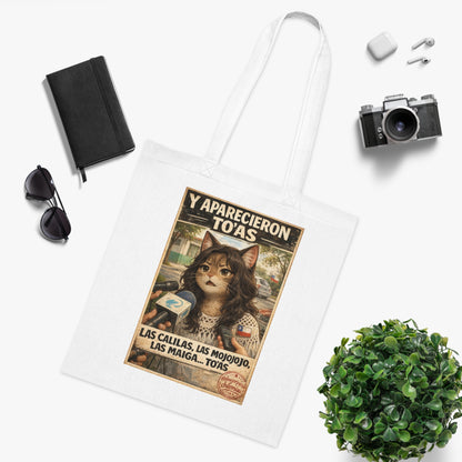 Cotton Tote Bag  Las Calilas y las Mojojojo Iconic Chilean Phrase humor chileno