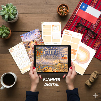 Planner Digital 2026 Chile | Agenda Digital con Gatitos | Calendario + Finanzas + Hábitos | Descarga Instantánea PDF