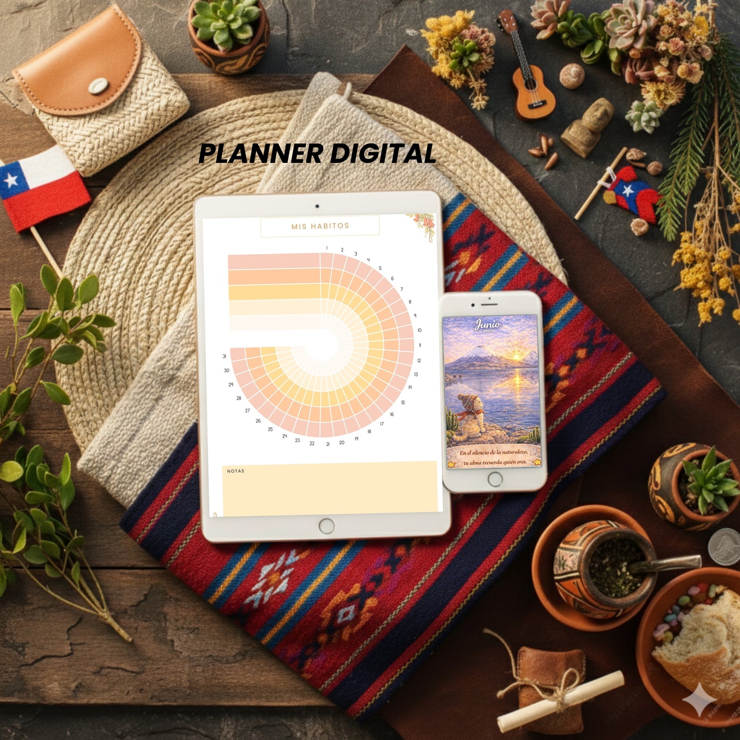 Planner Digital 2026 Chile | Agenda Digital con Gatitos | Calendario + Finanzas + Hábitos | Descarga Instantánea PDF