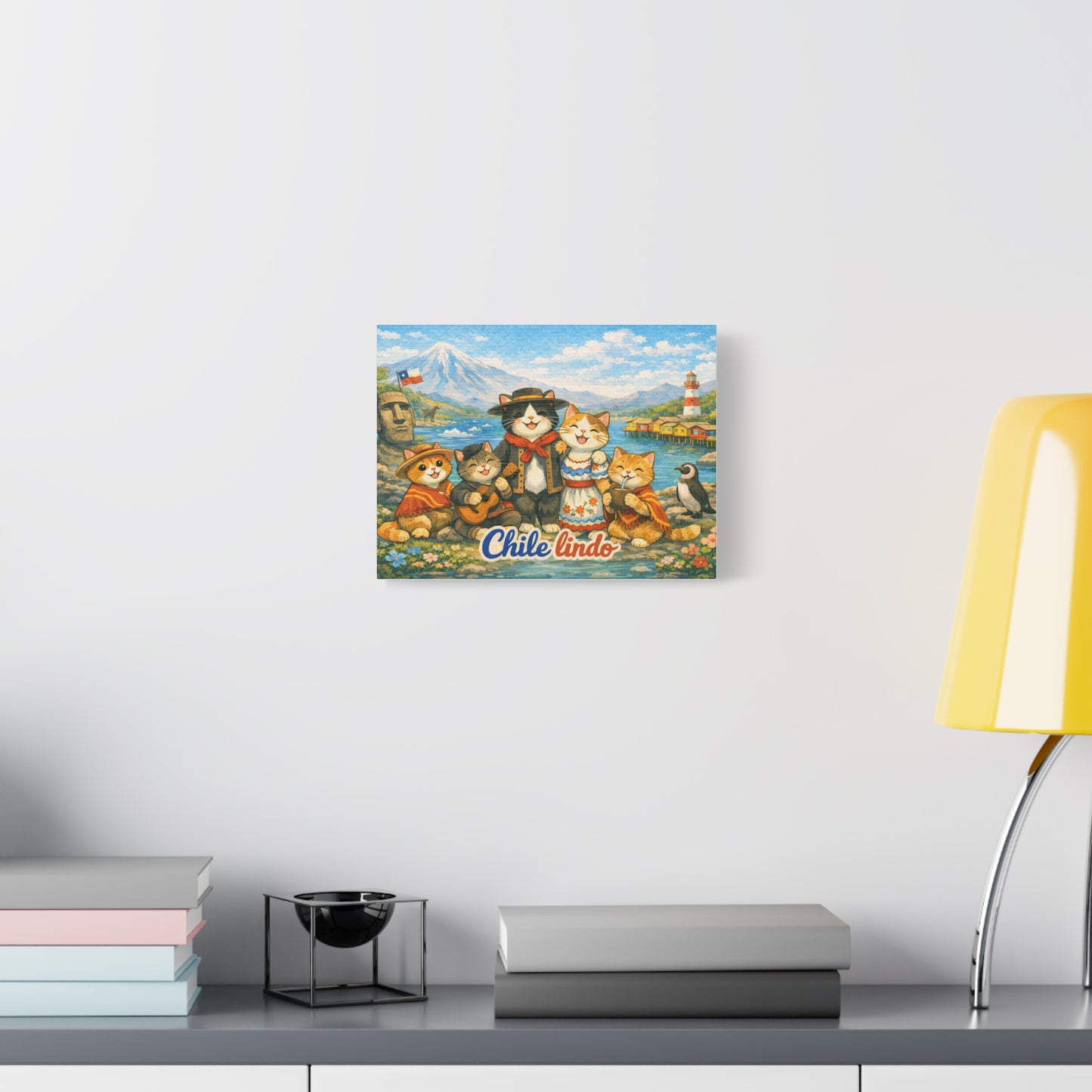 Chile Lindo Cat Folk Art Canvas